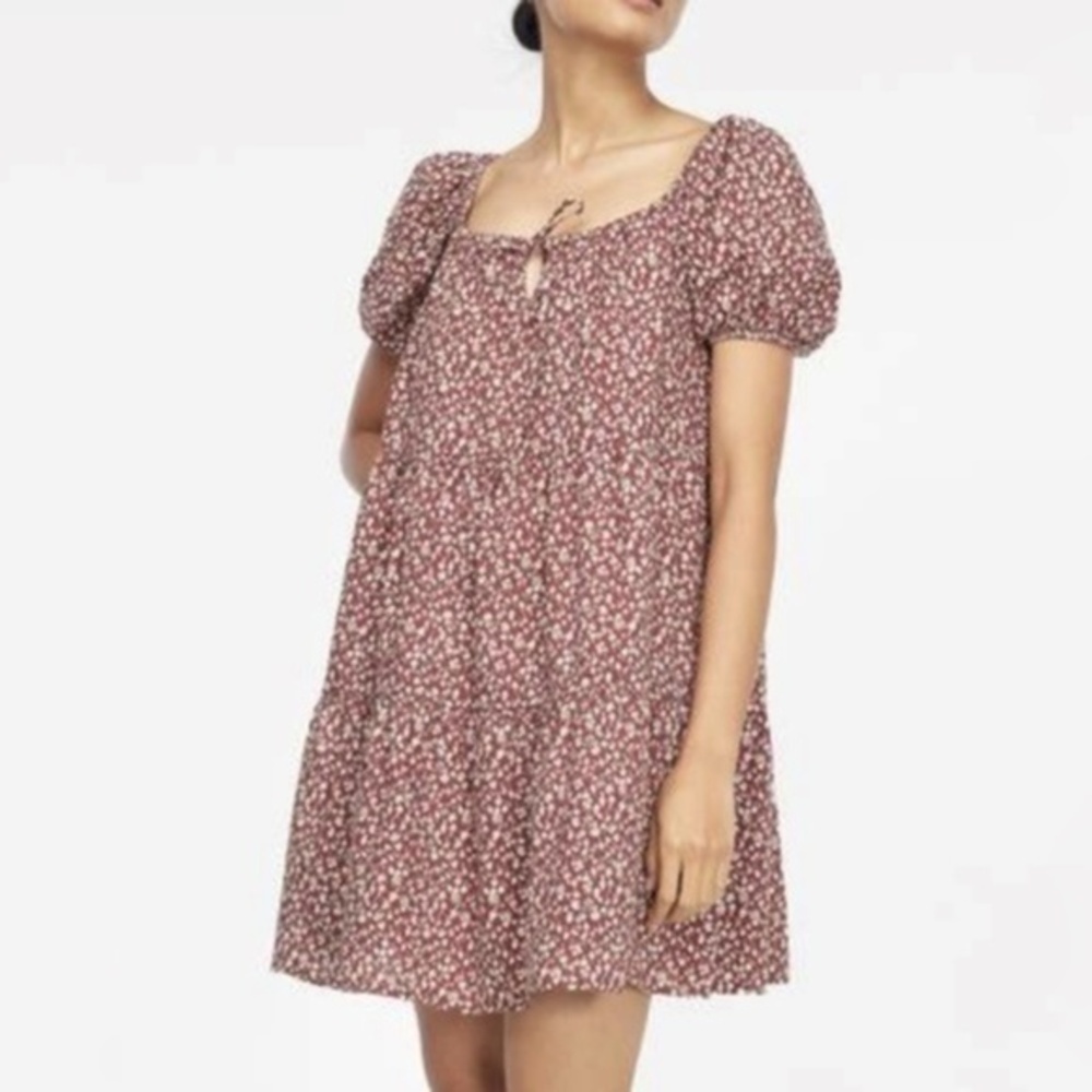LACAUSA. Playa Mini Mushroom Print Dress